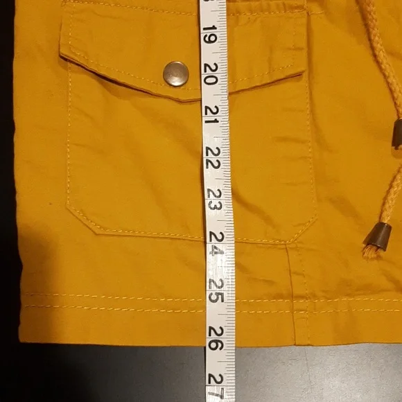 Mustard lightweight coat with hood - Picture 9 of 13